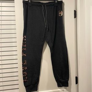 Victoria Secret PINK Leopard Bling Joggers (matching quarter zip for sale)